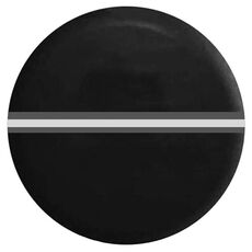 Protezione per ruota di scorta in similpelle spessa da 15 pollici con strisce riflettenti (FG-1 grigio)
