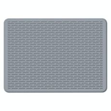 Tappetino protettivo in silicone per piano cottura, piano di lavoro della cucina, 71 x 50 x 0,3 cm, antimacchia (grigio chiaro)