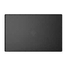 Tappetino di drenaggio in silicone per lavastoviglie da cucina, 71 x 56 cm, motivo a diamante, sotto il lavello (nero)