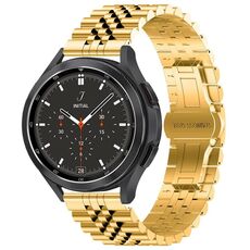 Per Huawei Watch 4/4 Pro cinturino in acciaio inossidabile con cinque perline (oro)