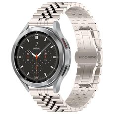 Per Huawei Watch 4/4 Pro cinturino in acciaio inossidabile con cinque perline (colore Starlight)