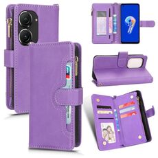 Per ASUS Zenfone 10/9 Custodia in pelle con cerniera texture Litchi (viola)