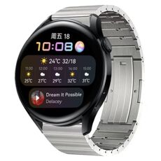 Per cinturino dell'orologio a sgancio rapido in lega di titanio Huawei Watch 3 (argento)