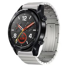 Per Huawei Watch GT 42mm / 46mm cinturino in lega di titanio a sgancio rapido (argento)