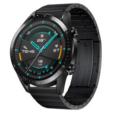 Per Huawei Watch GT2 46mm cinturino in lega di titanio a sgancio rapido (nero)