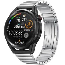 Per Huawei Watch GT Runner One Bead cinturino in lega di titanio (argento)