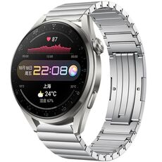 Per Huawei Watch 3 Pro One Bead cinturino in lega di titanio (argento)