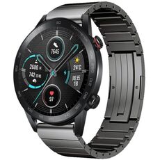 Per Honor Magic Watch 2 46mm One Bead cinturino in lega di titanio (grigio)