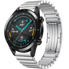 Per Huawei Watch GT 2 46mm One Bead cinturino in lega di titanio (argento)