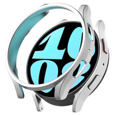 Per Samsung Galaxy Watch 6 44mm Custodia protettiva per orologio da PC a mezza copertura (argento)