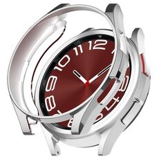 Per Samsung Galaxy Watch6 Classic 47mm Custodia protettiva per orologio cavo in TPU elettrolitico da 47 mm (argento)