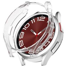 Per Samsung Galaxy Watch6 Classic 43mm Custodia protettiva per orologio cavo in TPU elettrolitico da 43 mm (trasparente)