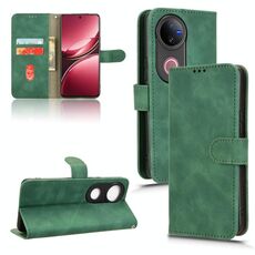 Per vivo V50 Custodia in pelle magnetica con chiusura magnetica Skin Feel (verde)