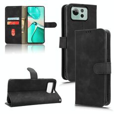 Per ASUS Zenfone 12 Ultra Skin Feel Custodia magnetica in pelle Flip Phone (Nero)