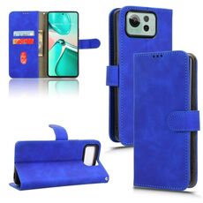 Per ASUS Zenfone 12 Ultra Skin Feel Custodia magnetica in pelle Flip Phone (blu)