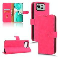 Per ASUS Zenfone 12 Ultra Skin Feel Custodia magnetica in pelle Flip (rosso rosa)