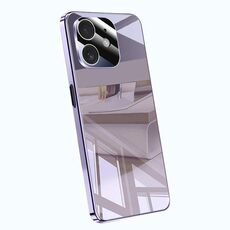 Per iPhone 12 Custodia per telefono antiurto con airbag a copertura totale e cristalli di ghiaccio galvanici (viola)