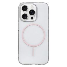 Per iPhone 16 Pro Max Custodia per telefono MagSafe sottile in PC trasparente e colorato (rosa)
