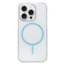 Per iPhone 16 Pro Max Custodia per telefono MagSafe sottile in PC trasparente e colorato (blu)