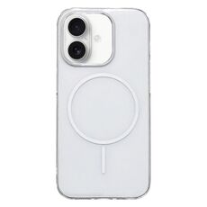 Per iPhone 16 Plus Custodia per telefono MagSafe sottile in PC trasparente (bianco)