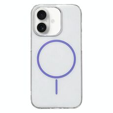 Per iPhone 16 Plus Custodia per telefono MagSafe sottile in PC trasparente (viola)
