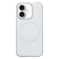 Per iPhone 16 Custodia per telefono MagSafe sottile in PC trasparente (bianco)