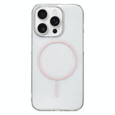 Per iPhone 15 Pro Max Custodia per telefono MagSafe sottile in PC trasparente e colorato (rosa)