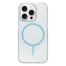 Per iPhone 15 Pro Max Custodia per telefono MagSafe sottile in PC trasparente e colorato (blu)