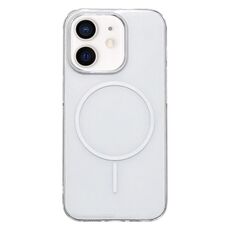 Per iPhone 12 / 12 Pro Custodia per telefono MagSafe sottile in PC trasparente (bianco)