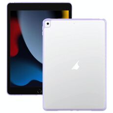 Custodia per tablet in acrilico trasparente ibrida in TPU colorato per iPad 10.2 2021 / Air 10.5 2019 (viola taro)
