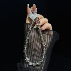 Braccialetto Love Tag Crystal (grigio)
