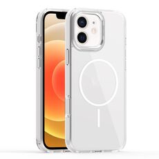 Per iPhone 12 Star Shield Thin Circle MagSafe Custodia per telefono (bianco)