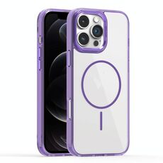 Per iPhone 12 Pro Star Shield Thin Circle MagSafe Custodia per telefono (viola)