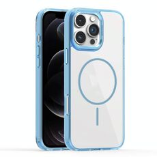 Per iPhone 12 Pro Star Shield Thin Circle MagSafe Custodia per telefono (azzurro chiaro)