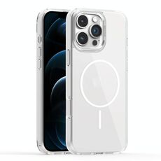 Per iPhone 12 Pro Max Star Shield Thin Circle MagSafe Custodia per telefono (bianco)