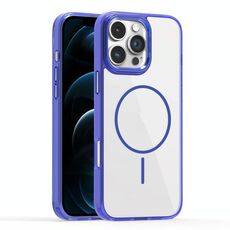 Per iPhone 12 Pro Max Star Shield Thin Circle MagSafe Custodia per telefono (blu)