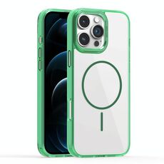 Per iPhone 12 Pro Max Star Shield Thin Circle MagSafe Custodia per telefono (verde)