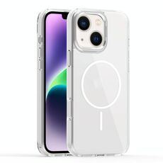 Per iPhone 14 Star Shield Thin Circle MagSafe Custodia per telefono (bianco)