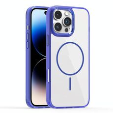 Per iPhone 14 Pro Max Star Shield Thin Circle MagSafe Custodia per telefono (blu)