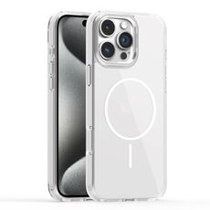 Per iPhone 15 Pro Star Shield Thin Circle MagSafe Custodia per telefono (bianco)
