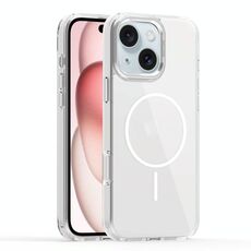 Per iPhone 15 Plus Star Shield Thin Circle MagSafe Custodia per telefono (bianco)