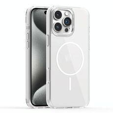 Per iPhone 15 Pro Max Star Shield Thin Circle MagSafe Custodia per telefono (bianco)