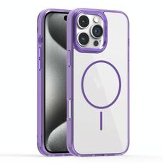 Per iPhone 15 Pro Max Star Shield Thin Circle MagSafe Custodia per telefono (viola)
