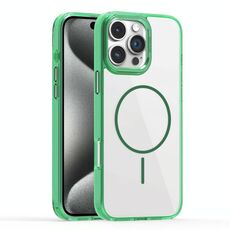 Per iPhone 15 Pro Max Star Shield Thin Circle MagSafe Custodia per telefono (verde)
