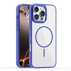 Per iPhone 16 Pro Max Star Shield Thin Circle MagSafe Custodia per telefono (blu)