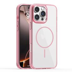 Per iPhone 16 Pro Max Star Shield Thin Circle MagSafe Custodia per telefono (rosa)