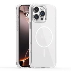 Per iPhone 16 Pro Star Shield Thin Circle MagSafe Custodia per telefono (bianco)