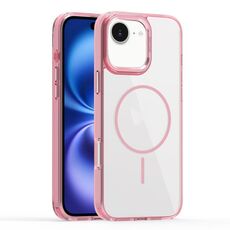 Per iPhone 16 Plus Star Shield Thin Circle MagSafe Custodia per telefono (rosa)