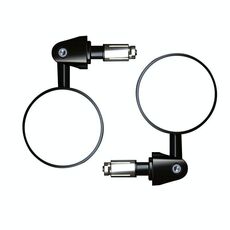 2 pezzi/set specchietto retrovisore per moto modificato retrò pieghevole rotondo e-bike universale specchio retrovisore riflettore, stile: piatto