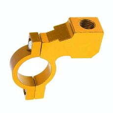 Supporto per specchietto retrovisore modificato per motocicletta, morsetto per riflettore per montaggio su specchietto per bici elettrica (oro)